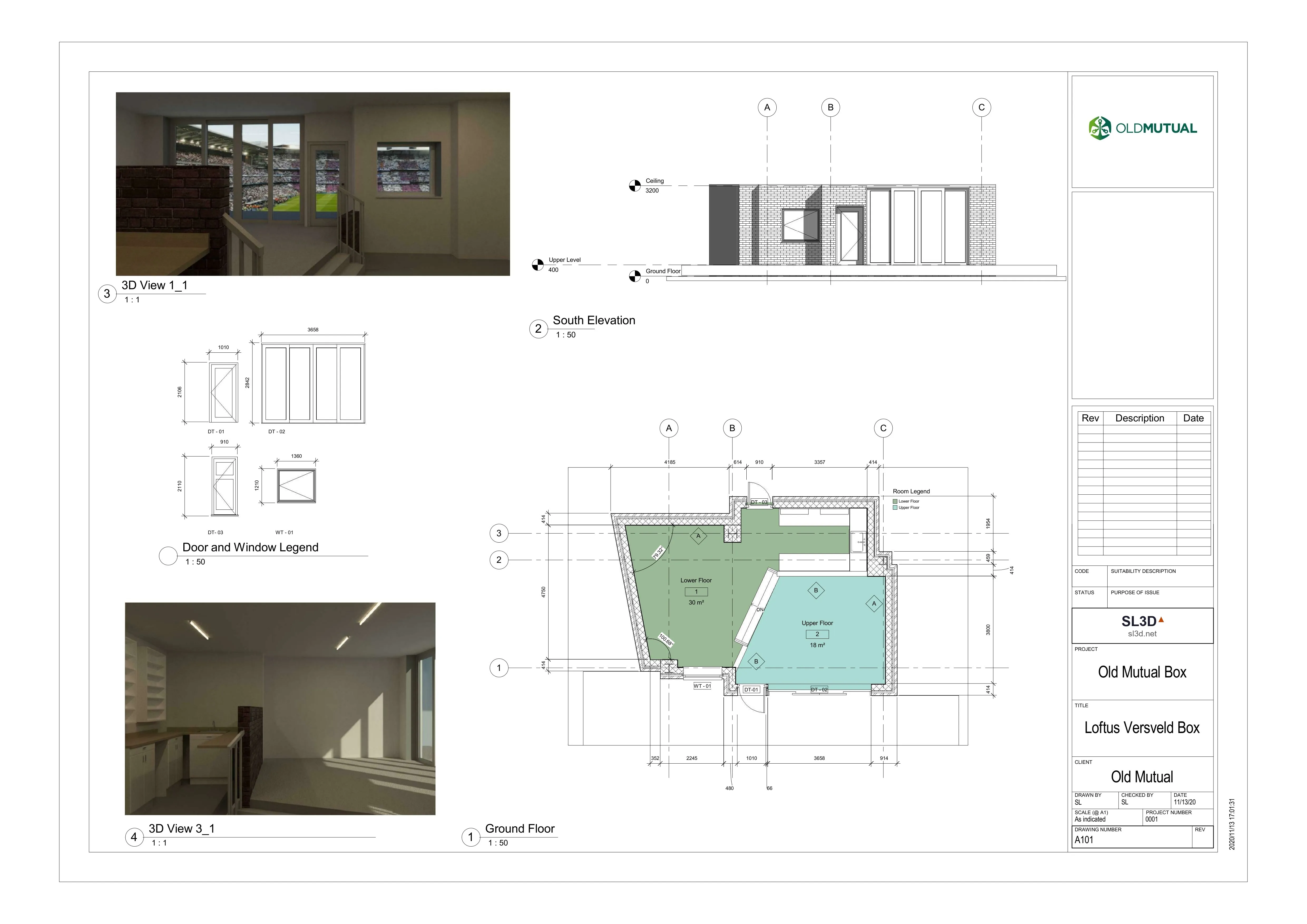 Old Mutual Box — Survey sheet